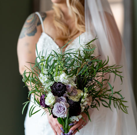 Lavender and Fresh Herb Valentine's Day Wedding