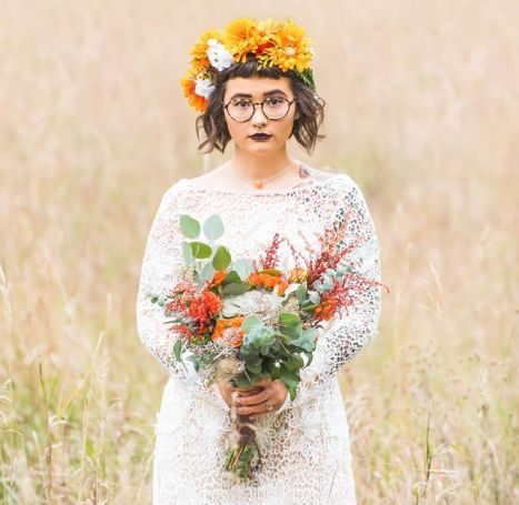Bold Wildflower Wedding