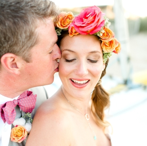 Dreamy and Bold Beach Wedding