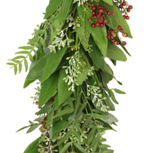 Eucalyptus, Bay Leaf & Pepperberry Garland FiftyFlowers